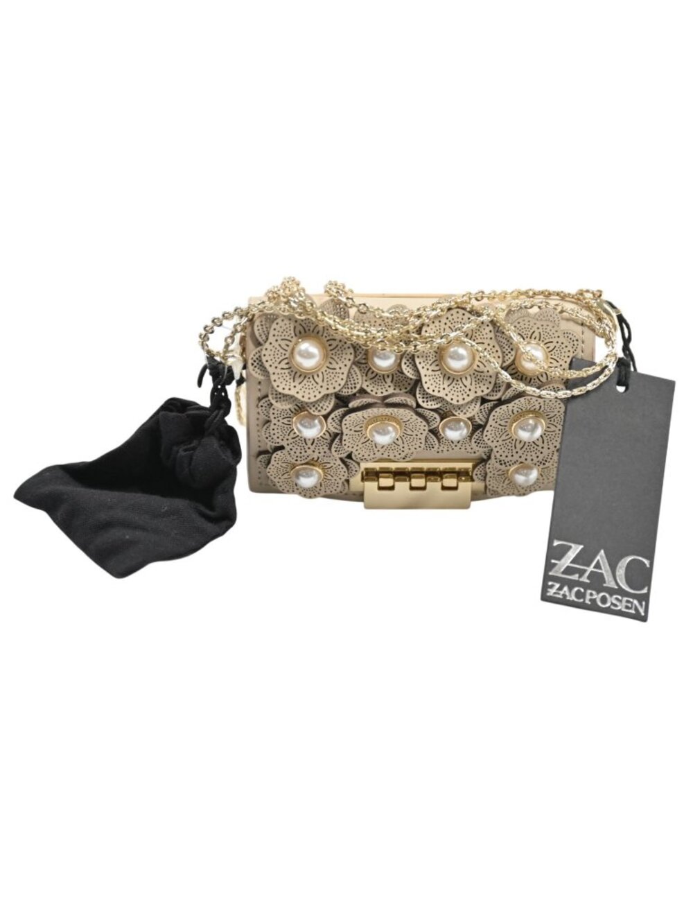 Zac Posen Earthette Card Case in Sand Dollar